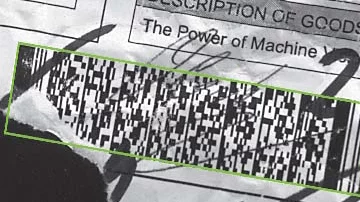 Data Matrix codes are detected robustly, even with distortion or low contrast.
