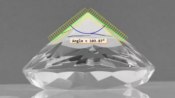 Measurement of geometric shapes with MVTec software