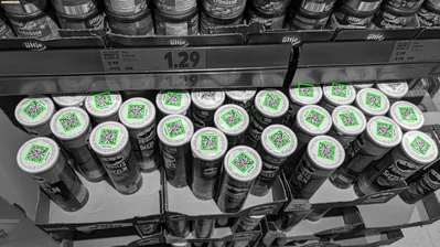 QR code detection on retail packaging wit machine vision software